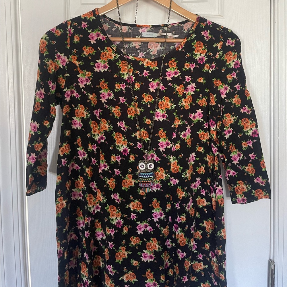 Kimchi Blue 3/4 Sleeve Voluminous Swingy Dress - Picture 5 of 10